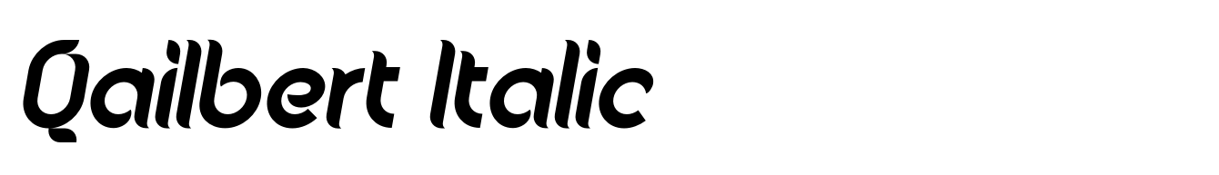 Qailbert Italic